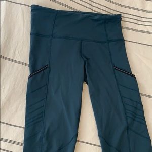 Teal Lululemon Leggings with Pockets